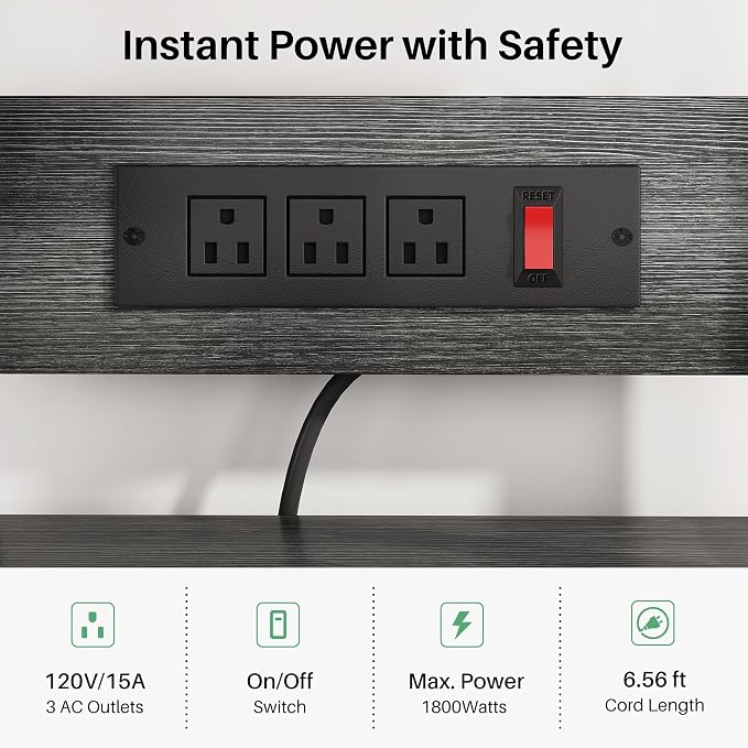 SNTD Baker Rack with Power Outlet - Image 4