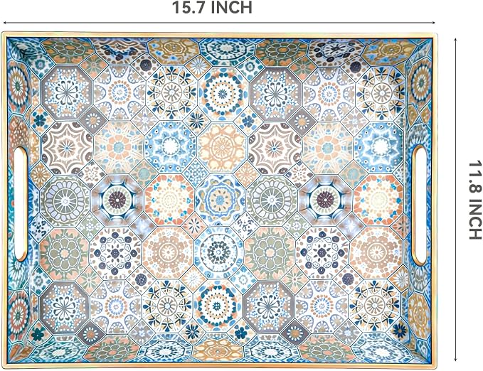 AGIOTA Coffee Table Trays for Living Room Serving Tray - Image 3