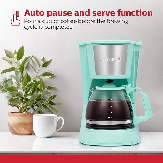 Holstein Housewares HH-0914701I 5-Cup Coffee Maker, 9.8x10x5.7 - Image 4