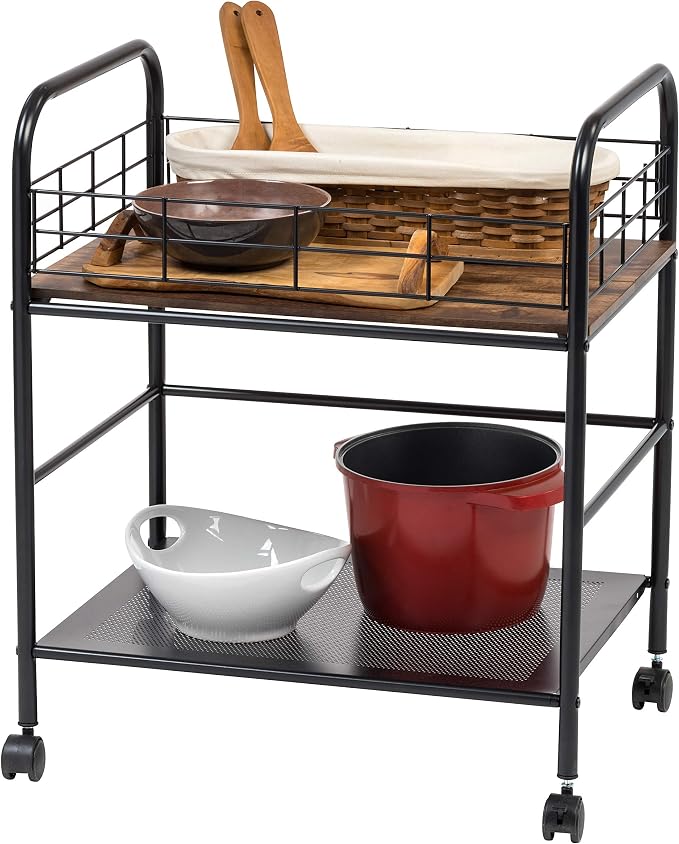 IRIS USA, Inc. 2-Tier Kitchen Storage Rolling Cart by IRISUSA
