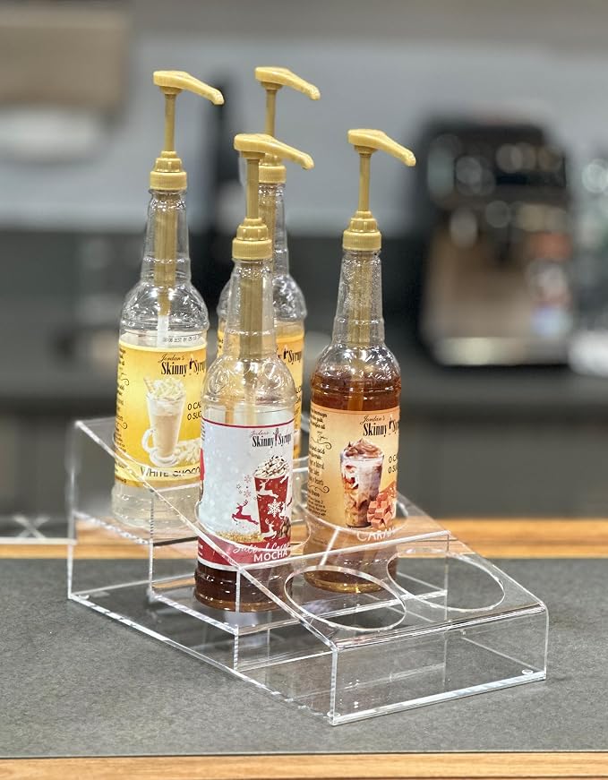 Designstyles Acrylic Coffee Syrup Organizer Rack by Designstyles