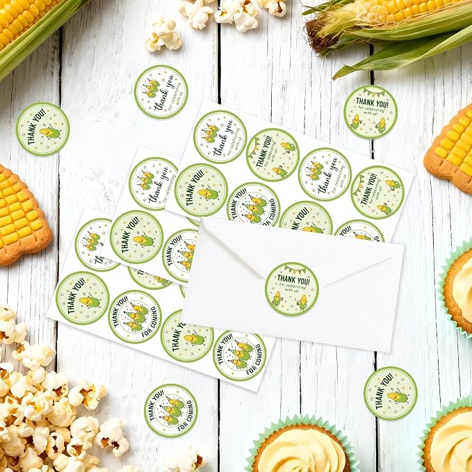 Serencatcher Corn Thank You Stickers - Image 2