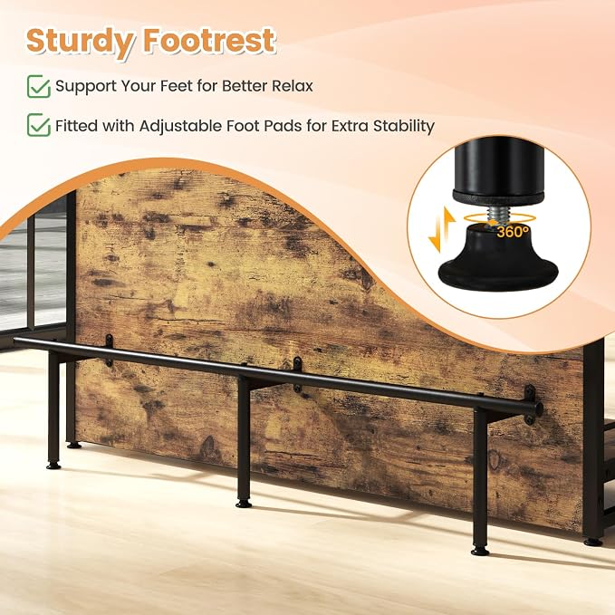 Giantex Home Bar Unit, 4 Tier Liquor Bar Table - Image 8