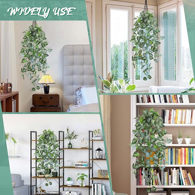 LOYWREE 39-in Long Fake Hanging Plant - Image 7