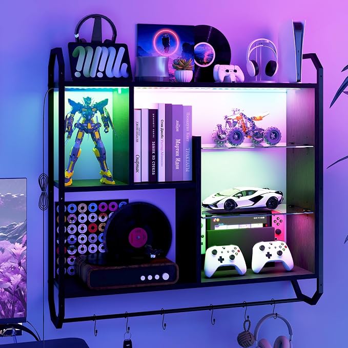 ELECWISH Gaming Floating Shelves by ELECWISH