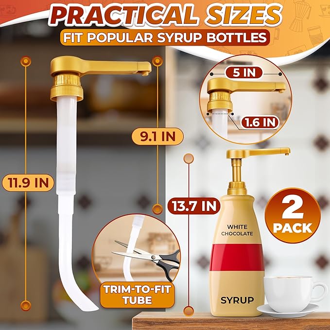 2 Pcs Sauce Pump Dispenser – Compatible - Image 2