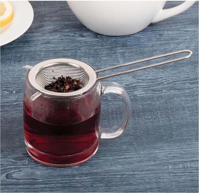 HIC Kitchen Double-Ear Conical Tea Strainer, 18/8 Stainless Steel, - Image 3