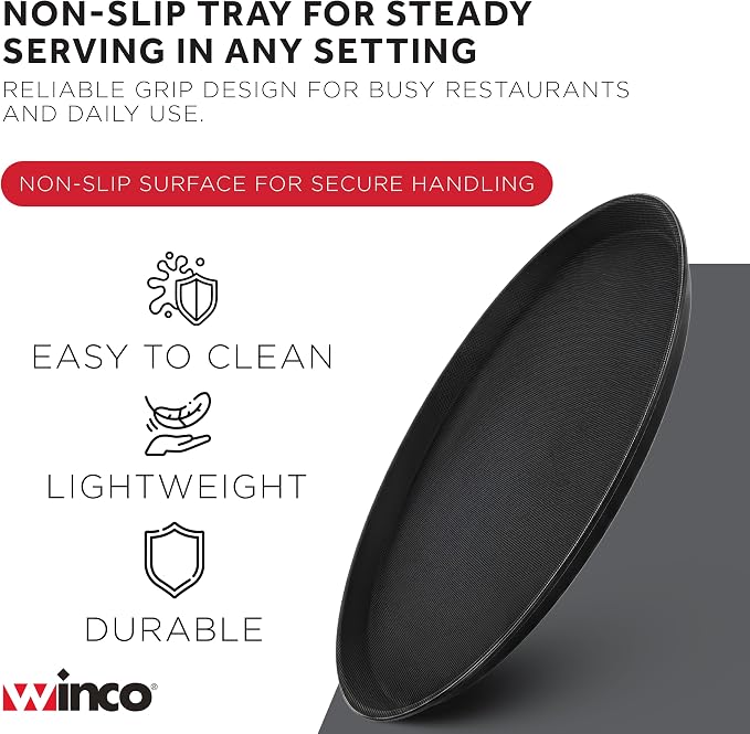 Winco TFG-14K Round Fiberglass Tray - Image 3