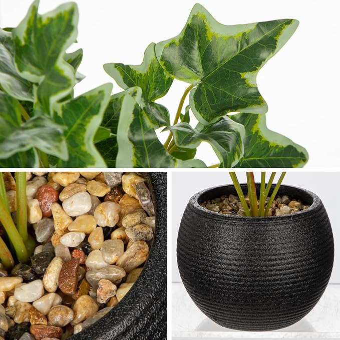 2 Packs Artificial Plants in Black Pot - Image 6