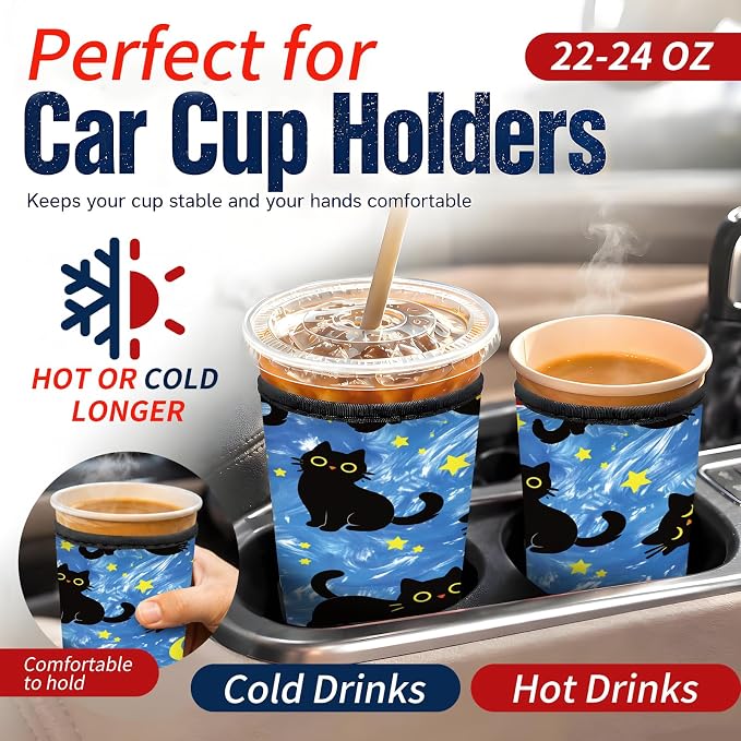 Reusable Neoprene Coffee Sleeve - Image 3