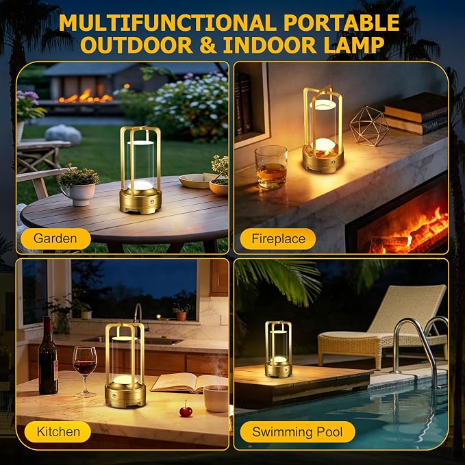 OCATO Portable Cordless Table Lamp: Rechargeable Desk Lamp - Image 7