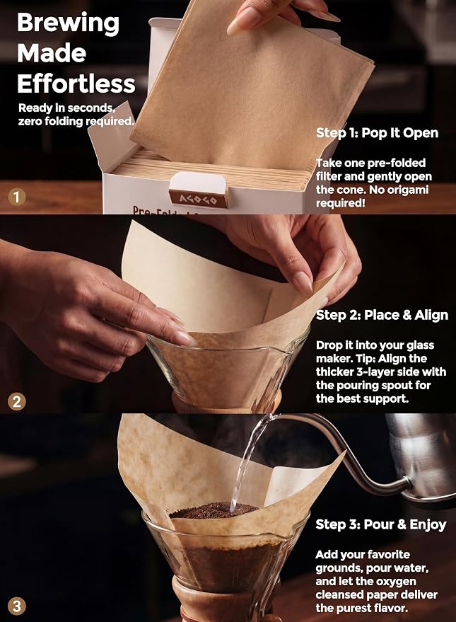 AGOGO Pour Over Coffee Maker Glass - Image 7