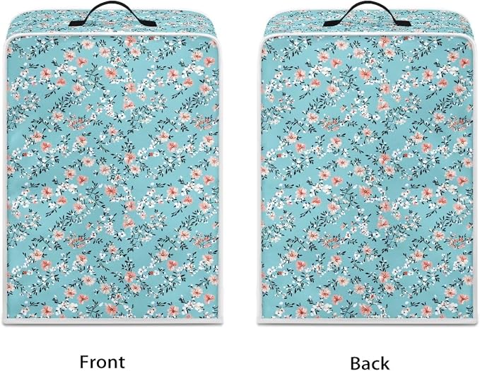 Floral Prints Coffee Machine Cover Heavy Duty Heat Resistant Waterproof - Image 2