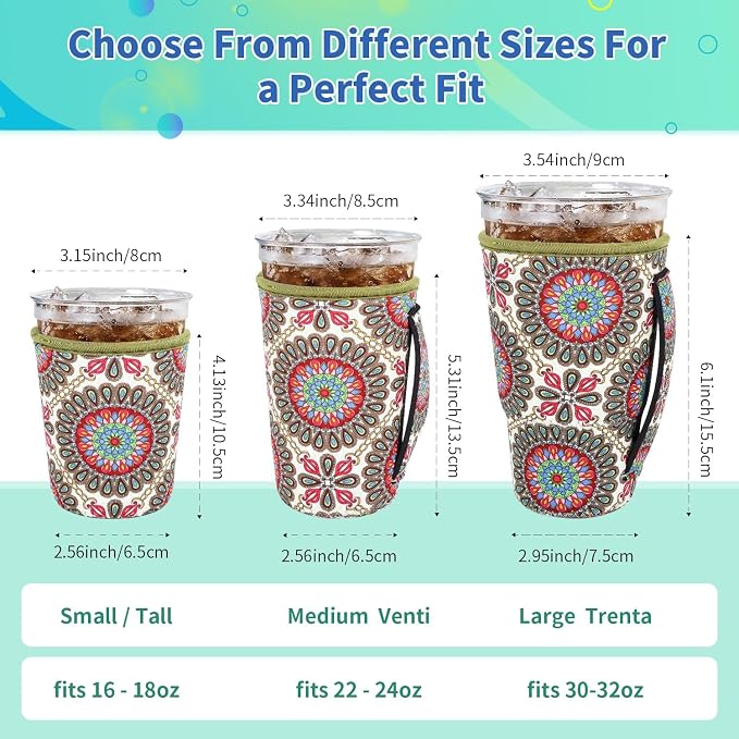 Iced Coffee Sleeve Insulator Sleeves - Image 2