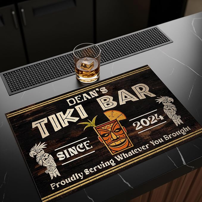THUYPT Personalized Tiki Bar Mat, Dish Drying Mat - Image 5
