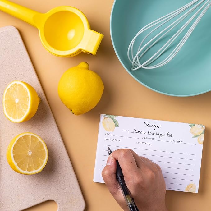 Heart&Berry Lemon Recipe Cards 4x6 Double Sided - Image 2