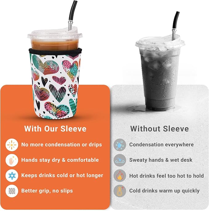 3 Pack Iced Coffee Sleeve Reusable - Image 5