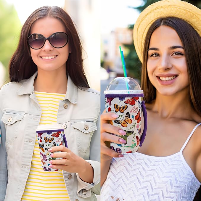 KJQJLY 3 Pack Reusable Iced Coffee Sleeves - Image 6