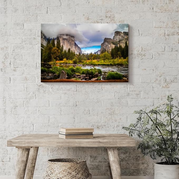 Yosemite Mountain Canvas Wall Art - Image 5