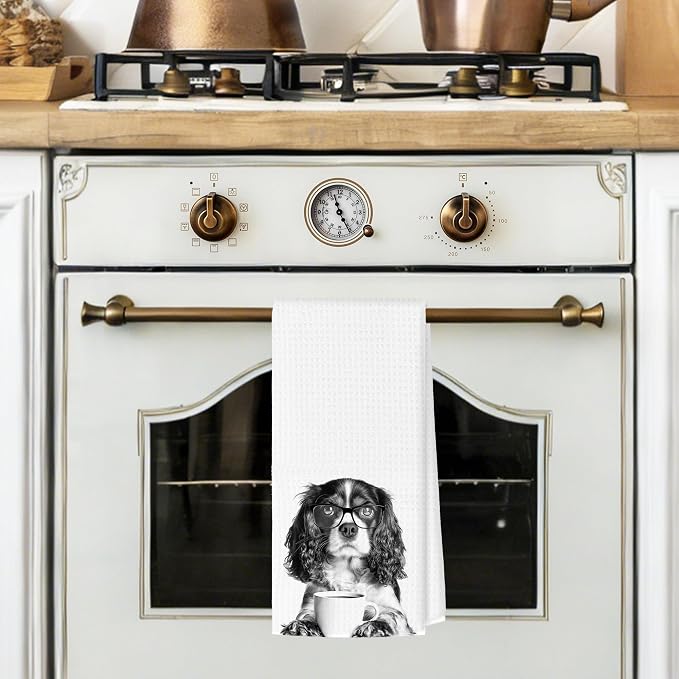 Funny Springer Spaniel Kitchen Towels, Dog Kitchen Accessories, Dog Chef Gifts - Image 2