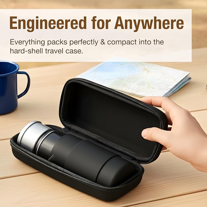 Travel French Press Coffee Maker Set - 12 oz | Portable Travel French Press - Image 7