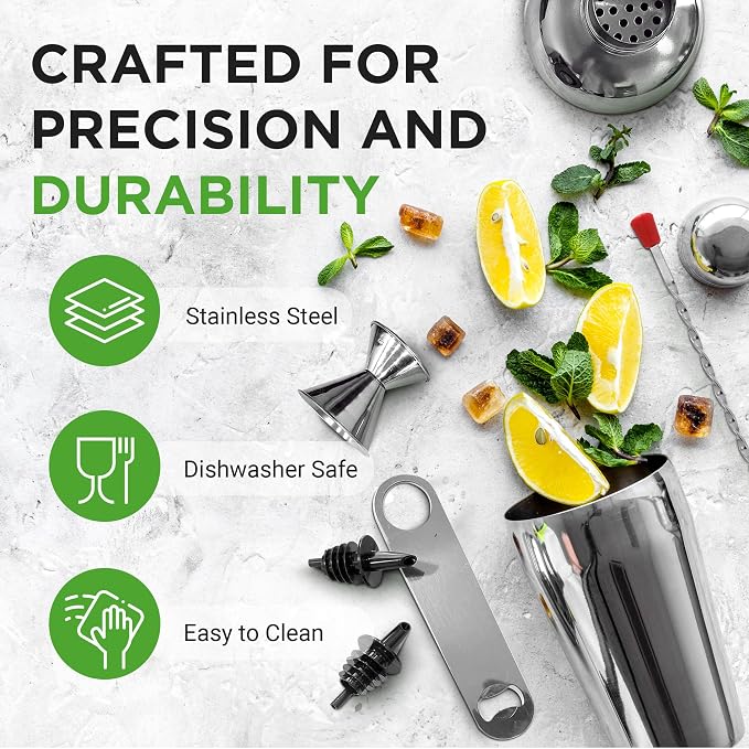 NutriChef Bartender Set 7 Piece - Image 3