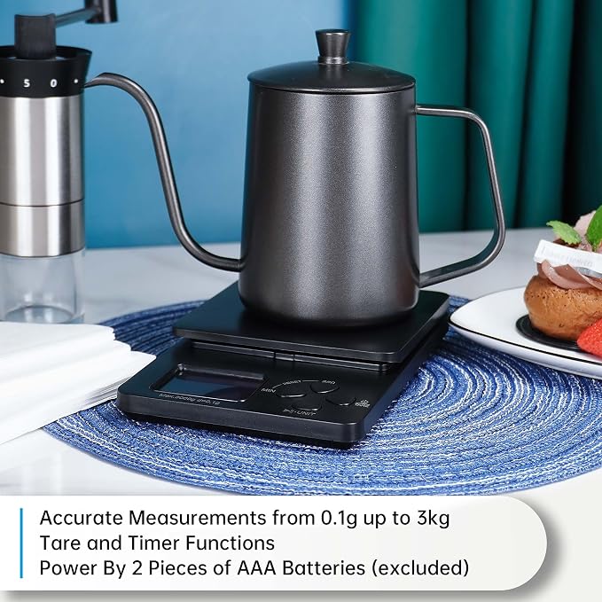 SuperCook Hand Drip Pour Over Coffee Set, All in One Includes Gooseneck Kettle - Image 4