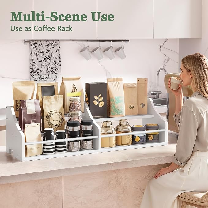 5 Tier Countertop Liquor Bottle Display Shelf Organizer, Retro Tabletop Wine - Image 8