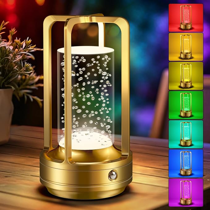 Portable Table Lamp for Outdoor Indoor: Cordless Rechargeable Desk Lamp by Yunaking