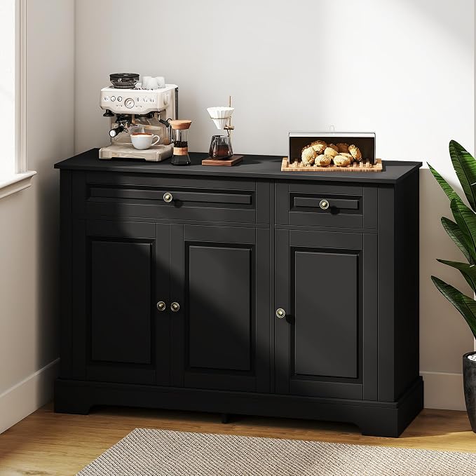 HOMCOM Sideboard Buffet Cabinet, Modern Buffet Cabinet - Image 8