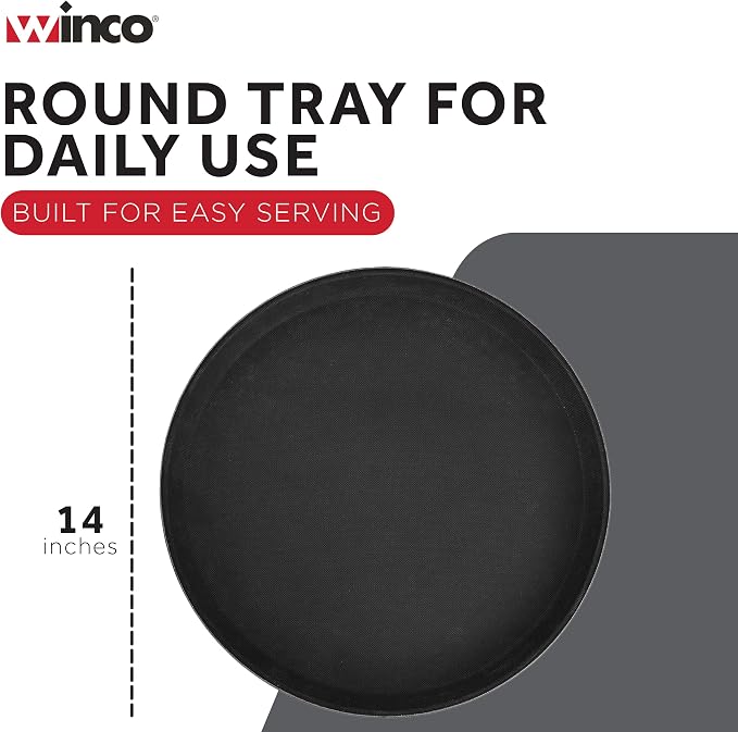 Winco TFG-14K Round Fiberglass Tray - Image 4