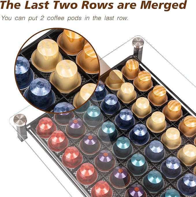 RECAPS Coffee Pod Holder Storage Small Pod Drawer Pods Holder Compatible - Image 5