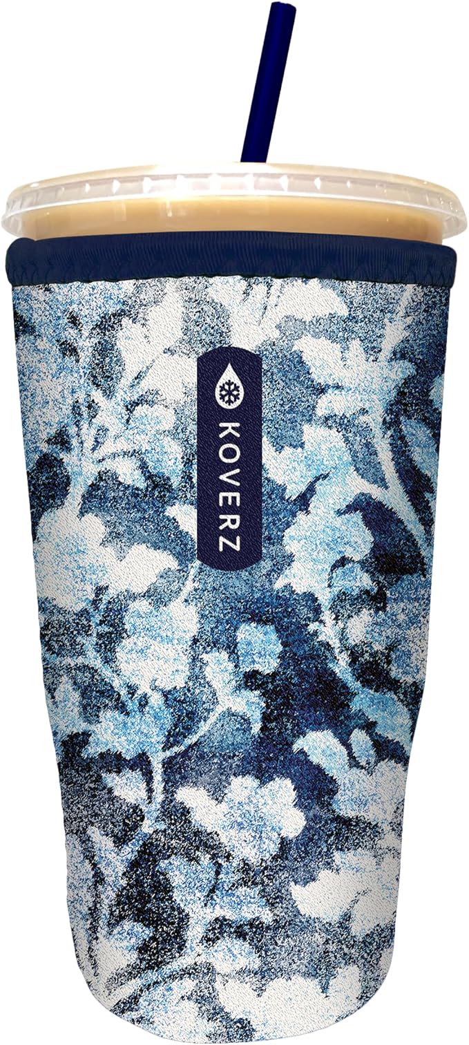 Iced Coffee Sleeve, Insulated Neoprene Cup Sleeve, Fits a 32 Oz. Coffee Cup by Koverz