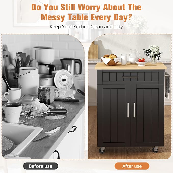 Shintenchi Kitchen Island cart - Image 4