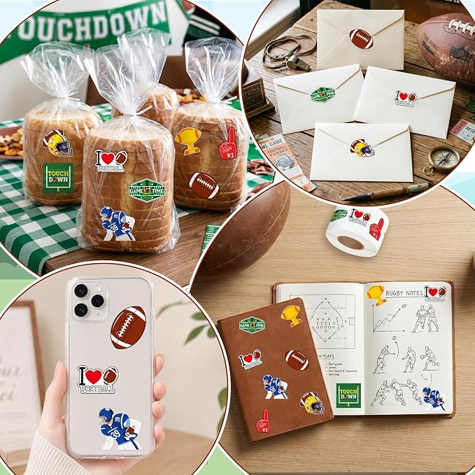 Haooryx American Football Sticker Roll, Self Adhesive, Waterproof Vinyl - Image 7