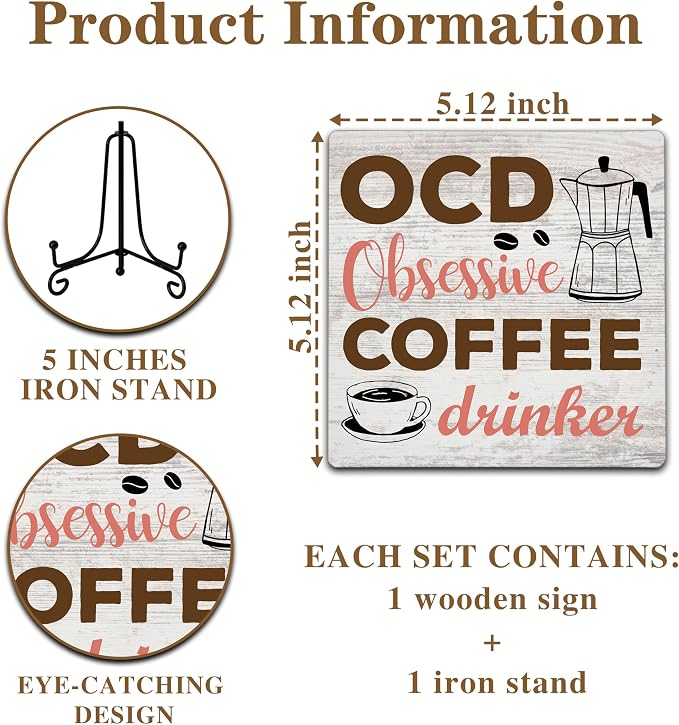 Coffee Bar Decor, Funny Cafes Signs - Image 2