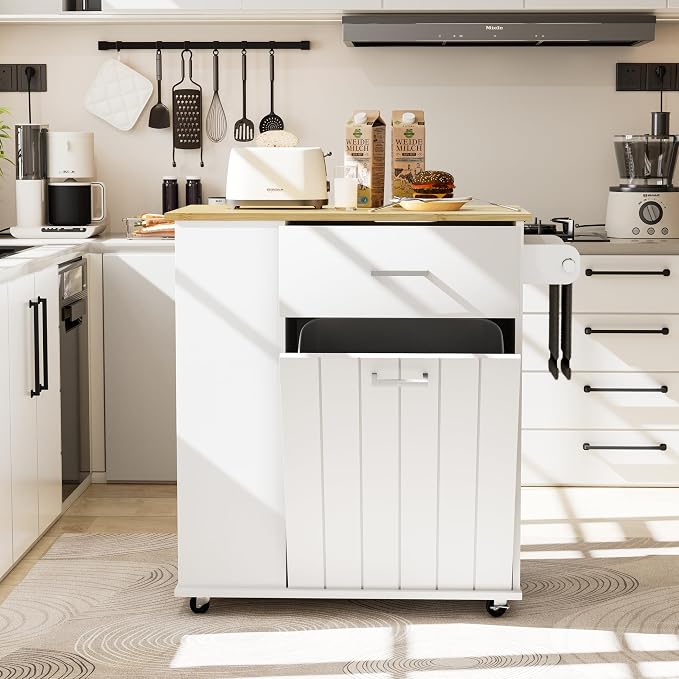 HQZX Rolling Kitchen Island - Image 5