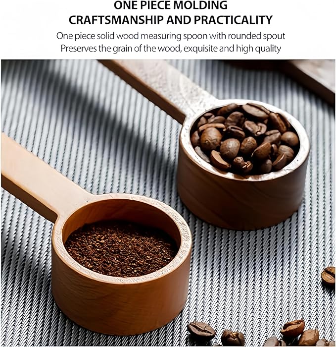 Espresso Station Essential Set White Coffee Bean Dosing Cup n Walnut Coffee - Image 6