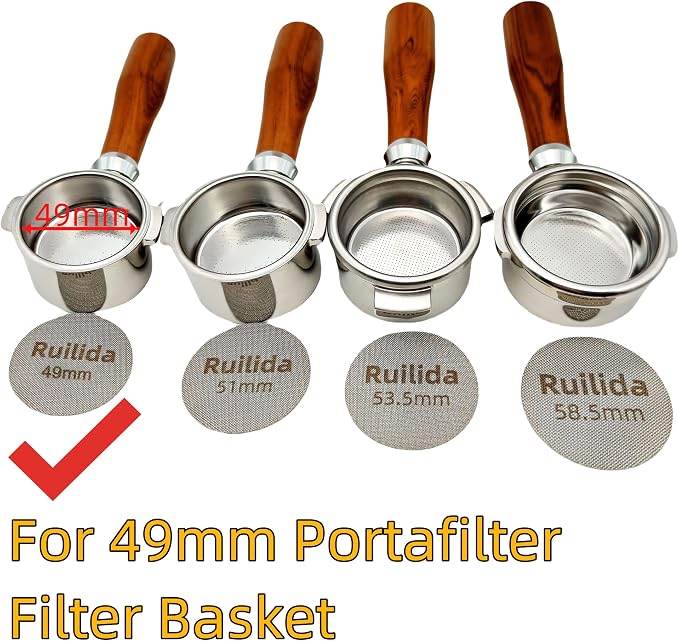 Espresso Puck Screen 49mm, Reusable 1.7mm Thickness 150μm 316 Stainless Steel - Image 2