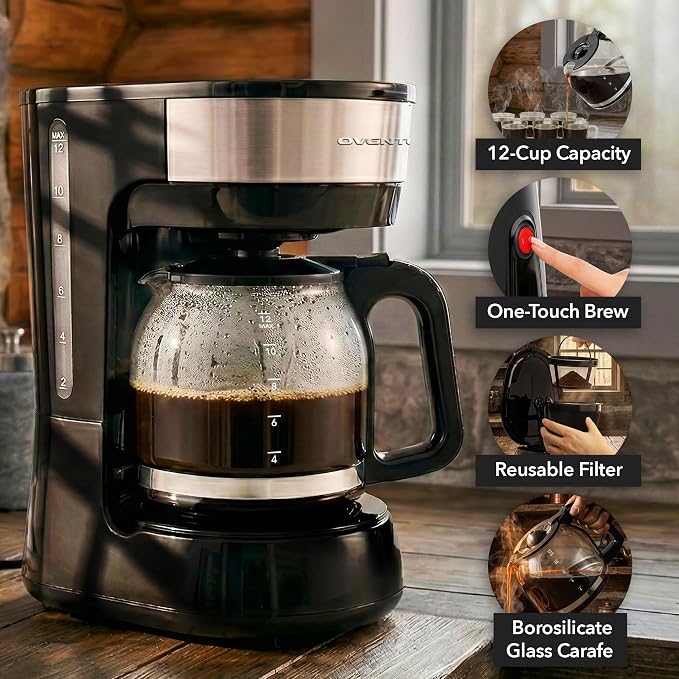 OVENTE 12-Cup Drip Coffee Maker - Image 2