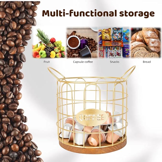Coffee Pod Holder, Large Capacity K Cup Holder Organizer, Big Metal Kcup - Image 3
