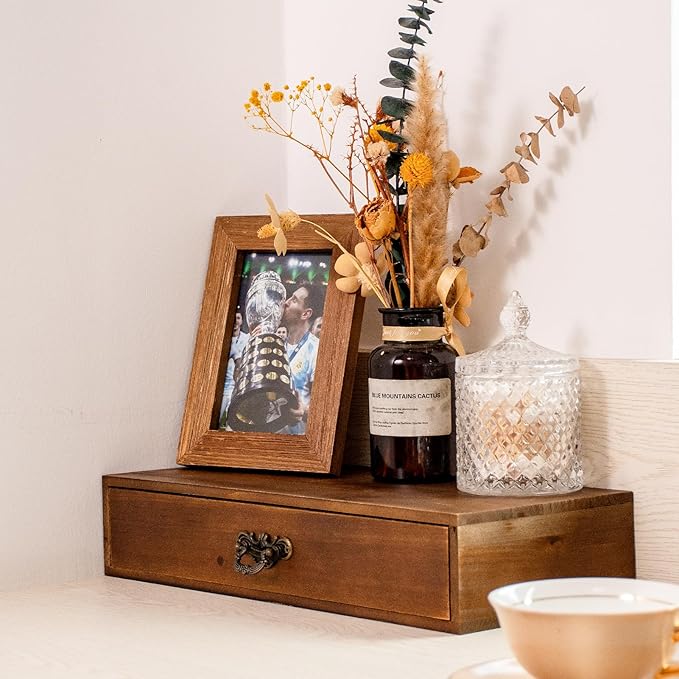 Wooden Drawers Organizer Soild Desktop Drawer Storage Box Organizer - Image 2