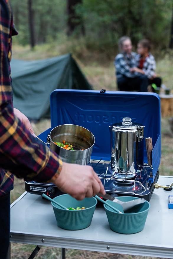 Stansport Stainless Steel Camping Cookware Set – Durable Nesting Mess Kit - Image 9