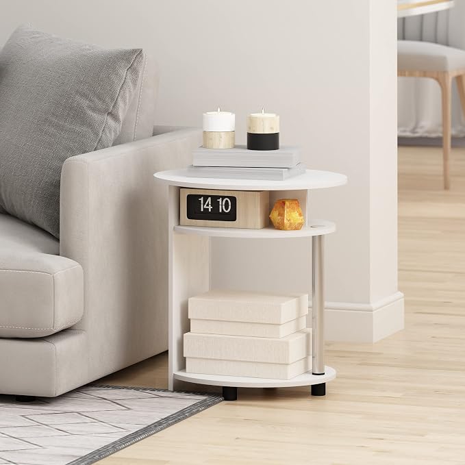Furinno JAYA Simple Design Oval End Table - Image 2