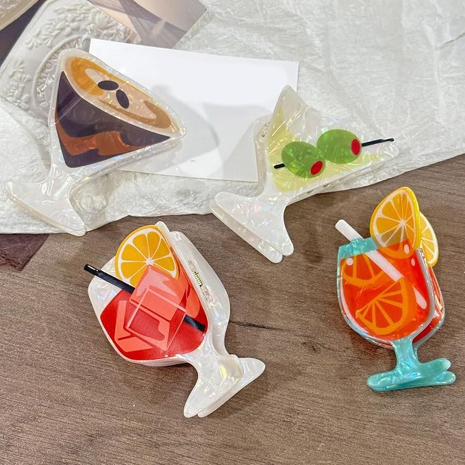 Creative Drink Garnish Clip Hair Accessories Multipurpose Hair Tool - Image 7