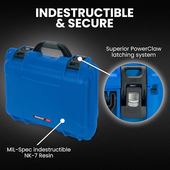 NANUK 915 Empty Hard Case, IP67 Waterproof, Dustproof and Impact Resistant - Image 2