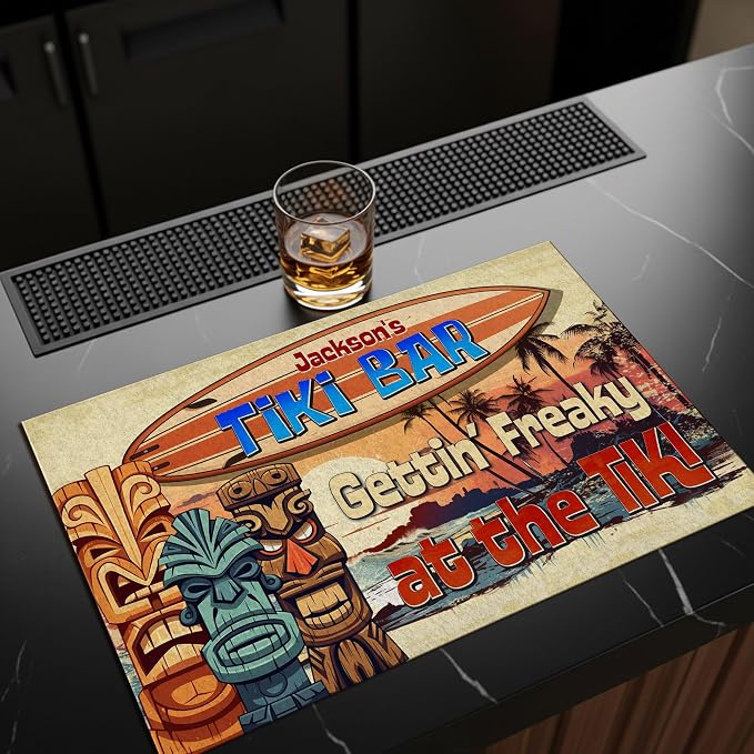 THUYPT Personalized Tiki Bar Mat, Dish Drying Mat - Image 5