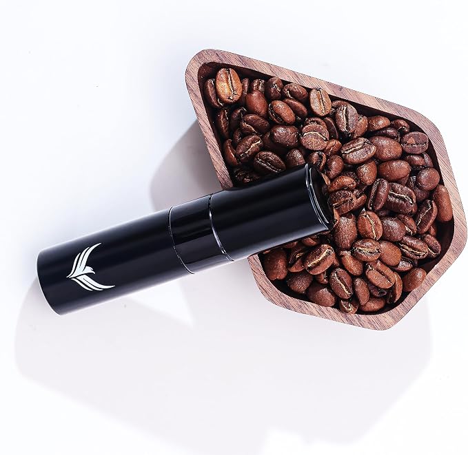 Walnut Coffee Bean Dosing Cup and RDT Spray Bottle, Wooden Espresso Dosing - Image 2