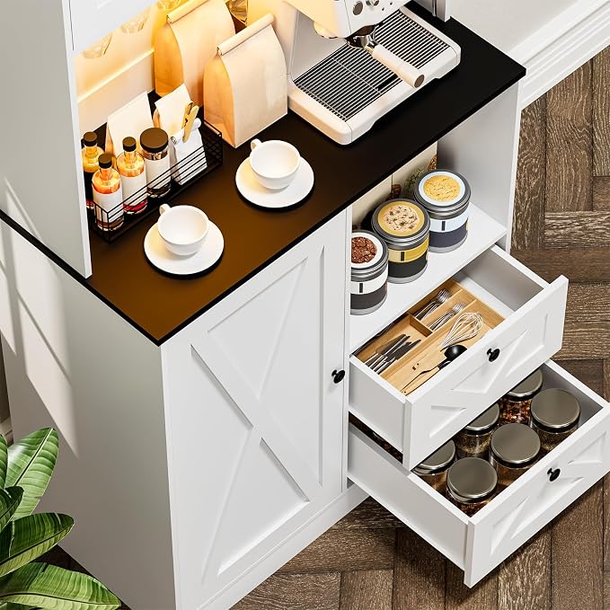 71‘’Kitchen Pantry Storage Cabinet - Image 6
