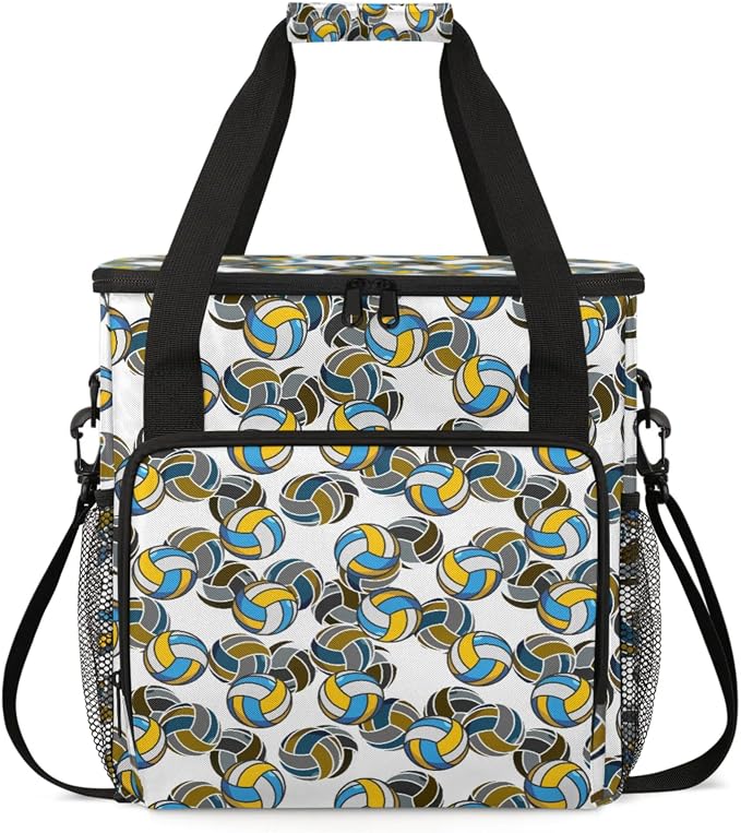 Volleyball Coffee Maker Travel Bag, Volleyball Large Carrying Storage Case by Home